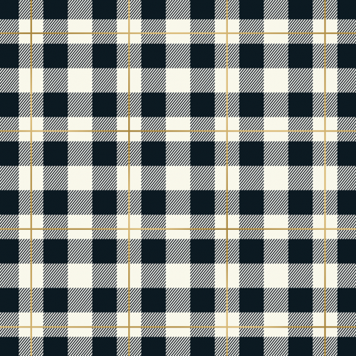 My Mind's Eye - Yes, Please "Plaid Please" Foiled 12x12 Paper