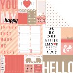 Teresa Collins Designs - You Are My Happy - 12x12" Paper - Hello Tags