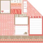 Teresa Collins Designs - You Are My Happy - 12x12" Paper - Noted Tags