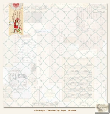 My Minds Eye - All Is Bright - Christmas Tag Paper