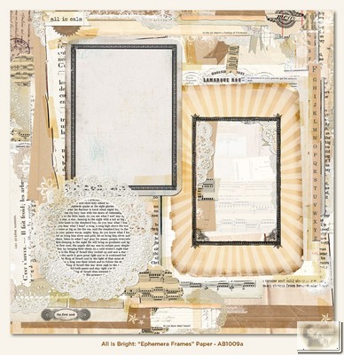 My Minds Eye - All Is Bright - Ephemera Frames Paper