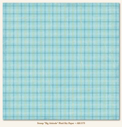 My Minds Eye - Abbey Road - Big Attitude Plaid Sky Paper