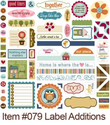 Bella Blvd - Honey I'm Home - Label Additions Sticker