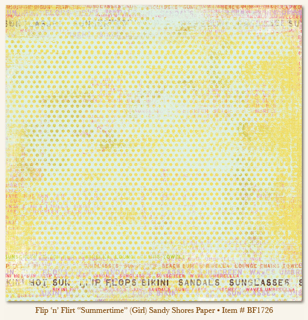 My Minds Eye - Breaking Free - "Summertime" (Girl) Sandy Shores Paper
