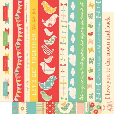 Cosmo Cricket  Togetherness - Borders Patterned Paper