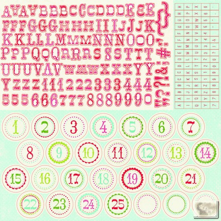 Carta Bella - Merry & Bright - Alpha Stickers