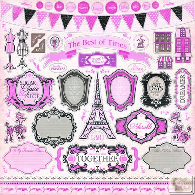 Carta Bella - Paris Girl - Element Stickers