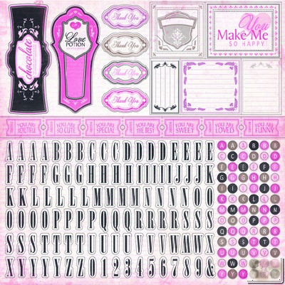 Carta Bella - Paris Girl - Alpha Stickers