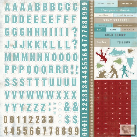 Carta Bella - Winter Fun - Alpha Stickers