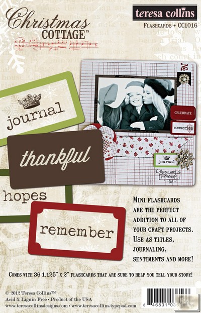 Teresa Collins - Christmas Cottage - Flash Cards