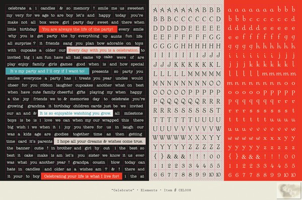Authentique - Celebrate - Elements Stickers 12x8