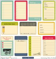 October Afternoon - Report Card - Die Cuts - Journal Cards
