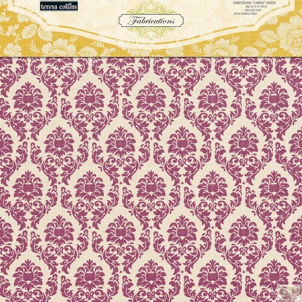 Teresa Collins Designs: Fabrications Canvas: Chipboard Album Covers