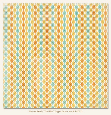 My Minds Eye - Fine and Dandy - True Blue ?Dapper? Paper