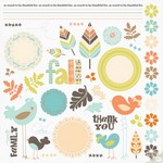 Fancy Pants - Summer's End Rub-ons - 8" x 8"