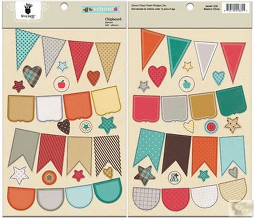 Fancy Pants - Off To School Chipboard Banners