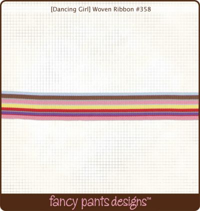 Fancy Pants - Dancing Girl Woven Ribbon