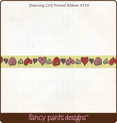 Fancy Pants - Dancing Girl Printed Ribbon