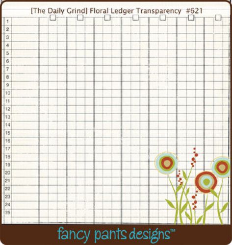 Fancy Pants - Fancy - Floral Ledger Transparency
