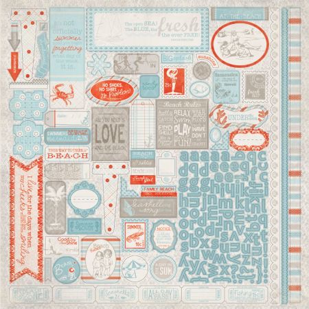 Authentique - Fresh - 12 x 12 Stickers - Detail