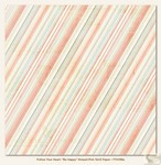 My Minds Eye - Follow Your Heart - Be Happy Striped Pink 12 x 12 Double Sided Paper