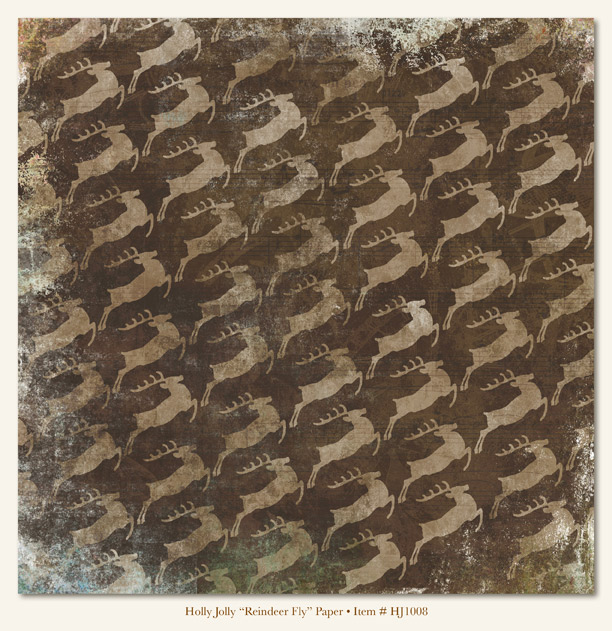My Minds Eye - Holly Jolly - Reindeer Fly Paper