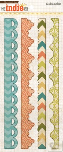 My Minds Eye - Indie Chic - Citron - Grow - Border Sticker