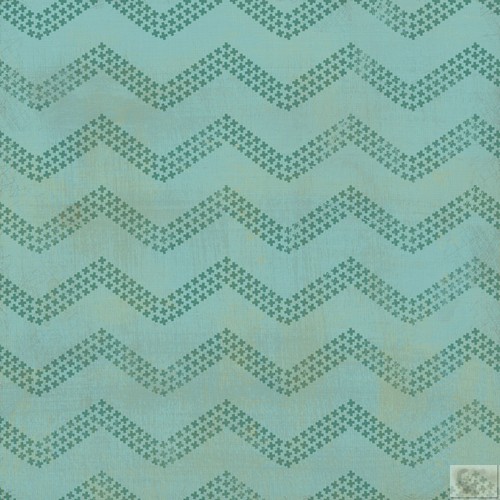 My Minds Eye - Indie Chic - Citron - Grow - Peacock 12X12 Paper