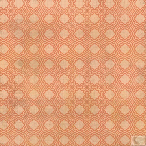 My Minds Eye - Indie Chic - Citron - Party - Tangerine 12X12 Paper