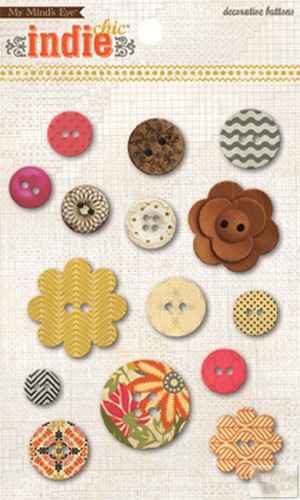 My Minds Eye - Indie Chic - Ginger - Direction - Buttons