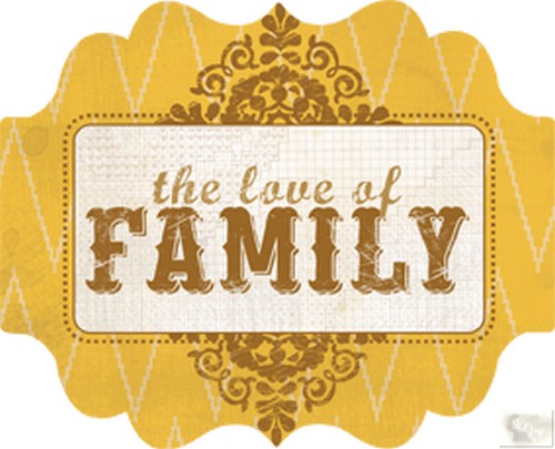 My Minds Eye - Indie Chic - Nutmeg - Family - Title