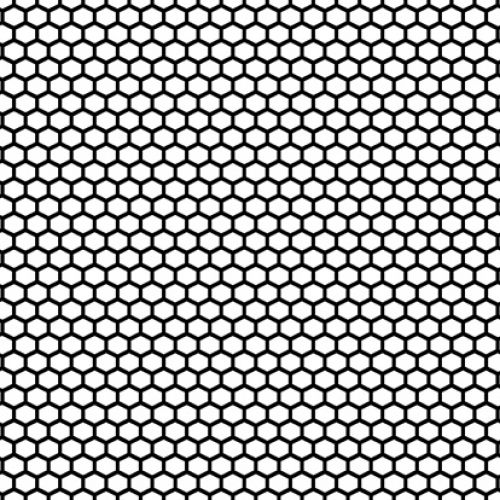 Impression Obsession - Cover-A-Card - Cling Mount Rubber Stamp - Honeycomb