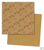 My Minds Eye - Kraft Funday -Happy Days - 12 x 12 Paper - Lemon Drop