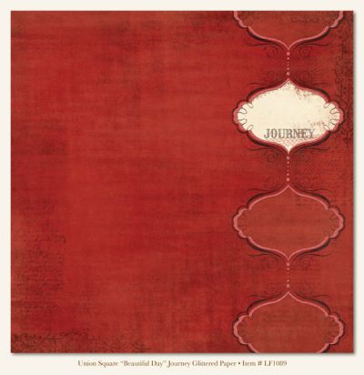 My Minds Eye - Lost & Found - Union Square "Beautiful Day" Journey Glittered Paper