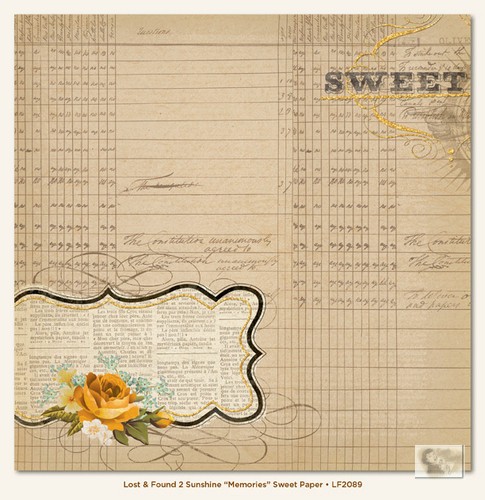 My Minds Eye - Lost and Found 2 - Sunshine - Memories Sweet Paper