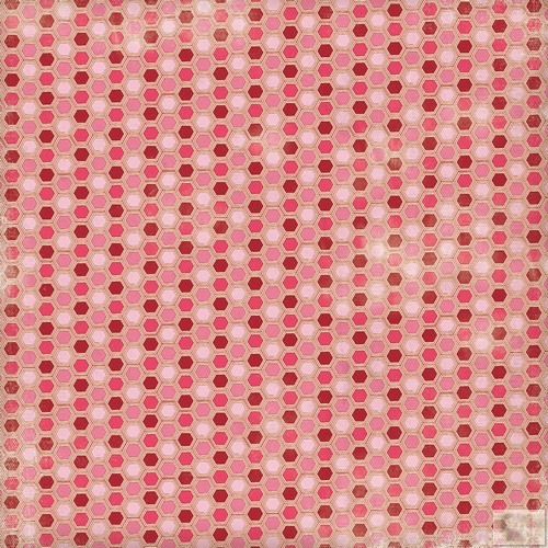 My Minds Eye - Love Me - 12 x 12 Paper - Pink Hex