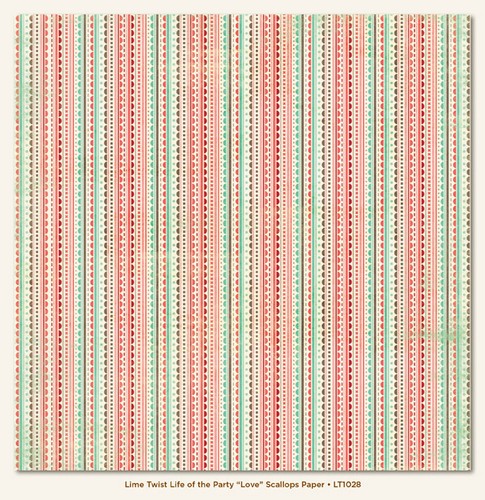 My Minds Eye - Lime Twist - Life of the Party - Love - Scallops Paper