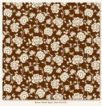 My Minds Eye - Lush - Brown Floral Paper