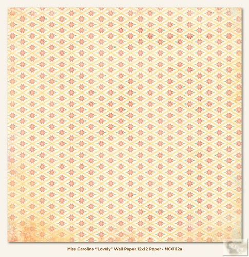 My Minds Eye - Miss Caroline - Howdy Doody - Lovely Wall Paper 12 x 12 Double Sided Paper