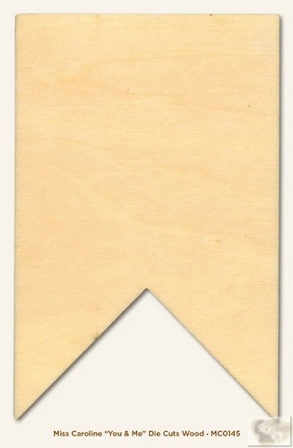 My Minds Eye - Miss Caroline - Fiddlesticks - You & Me Wood Die Cut