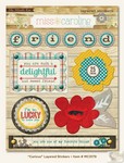 My Minds Eye - Miss Caroline - Dilly Dally - Curious Layered Stickers