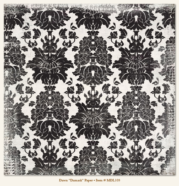 My Minds Eye - Meadowlark - Dawn - "Damask" Paper