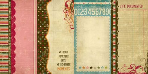 Simple Stories by Memory Works - Life Documented - Page Elements 12x12 Double Sided Patterned Paper