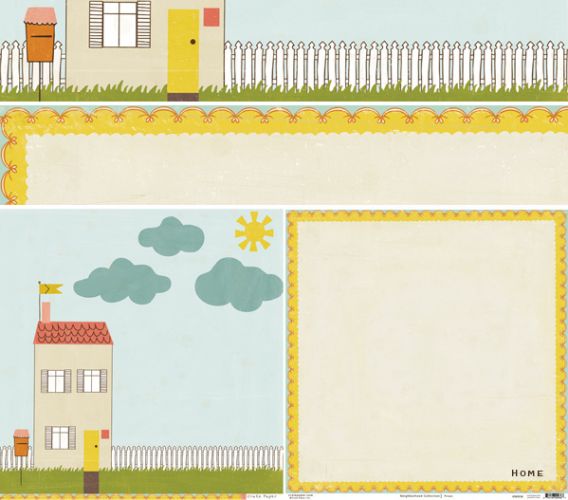 Crate Paper - Neighbourhood - Home 12x12 Double Sided Patterned Paper