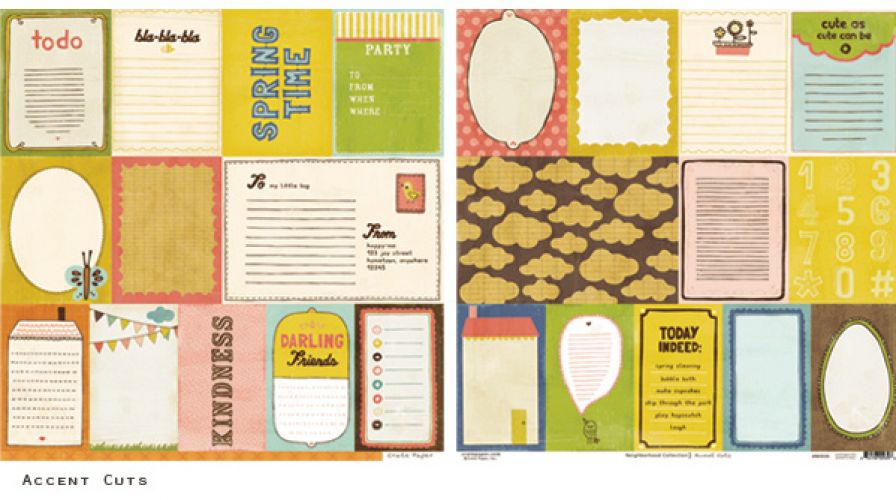 Crate Paper - Neighbourhood - Accent Cuts 12x12 Double Sided Patterned Paper
