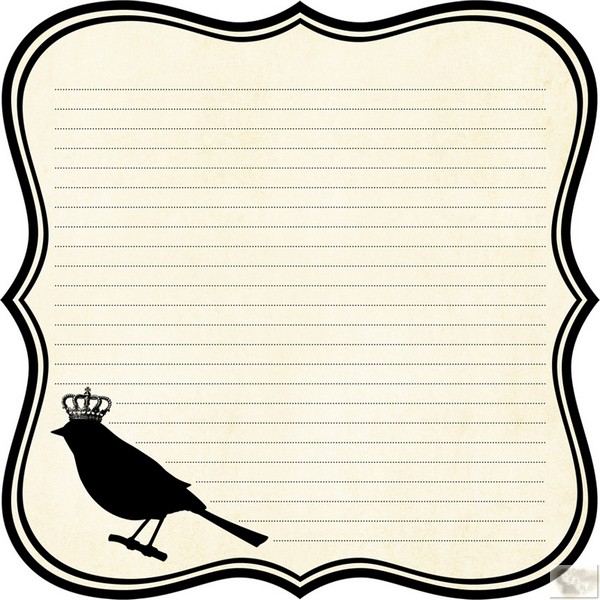 Teresa Collins Designs: Notations: Bird Die Cut Paper
