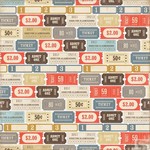 Echo Park - Note to Self Admit One Patterned Paper