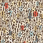 Echo Park - Note to Self Numbers Patterned Paper