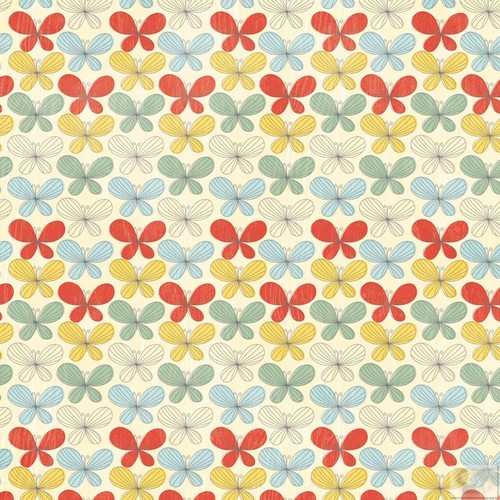 My Minds Eye - On The Sunny Side - Flutter - 12X12 Paper