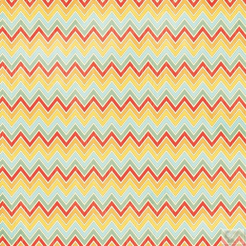 My Minds Eye - On The Sunny Side - Sweet Chevron - 12X12 Paper